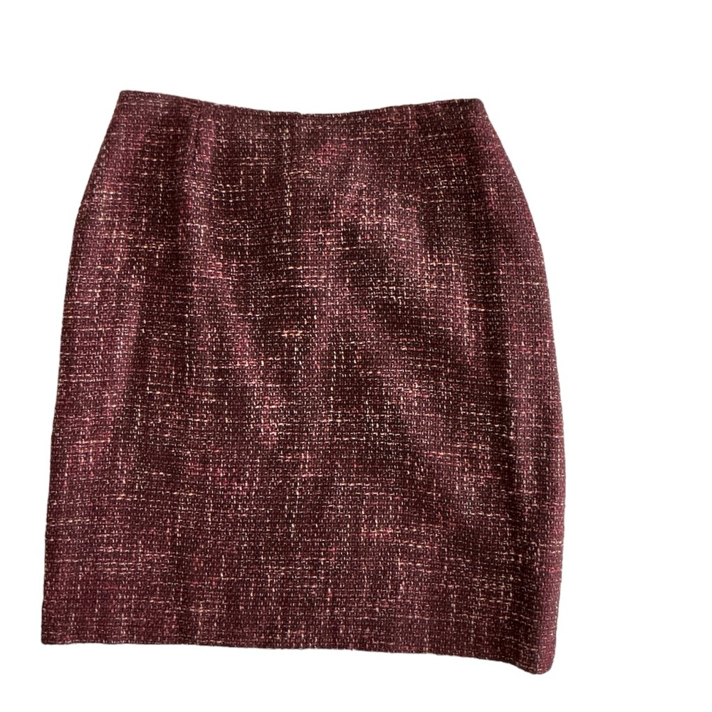 Casual Corner Mini Pencil Tweed Skirt Petite Size 4P
